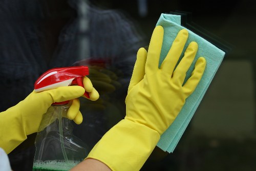 Mattress cleaning process with vacuuming and stain care