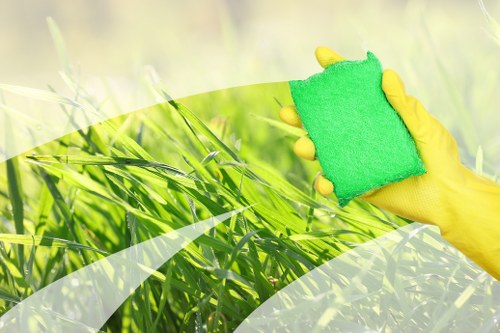 Professional window cleaning improving a bright exterior