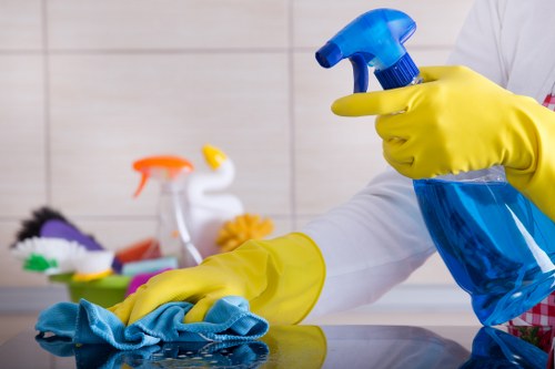 Home carpet cleaning with vacuum and deep cleaning equipment