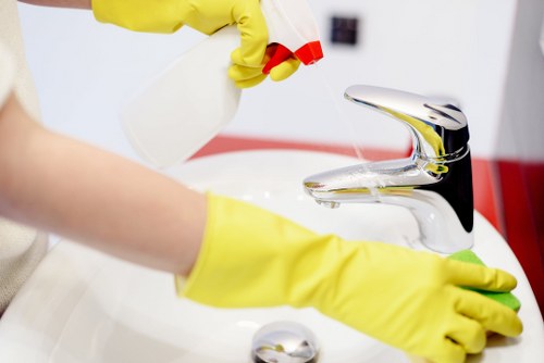 Commercial after builders cleaning restoring a refurbished office space