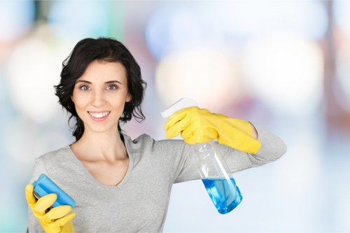 Office cleaning of shared meeting room surfaces