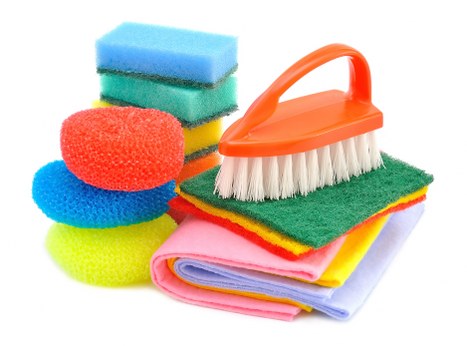 Room-by-room domestic cleaning in a tidy home interior