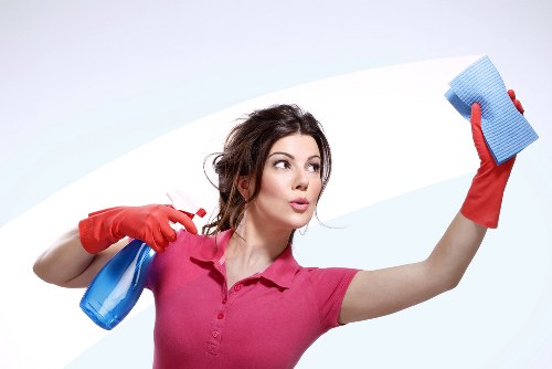 Detailed move in cleaning in a bathroom and hallway